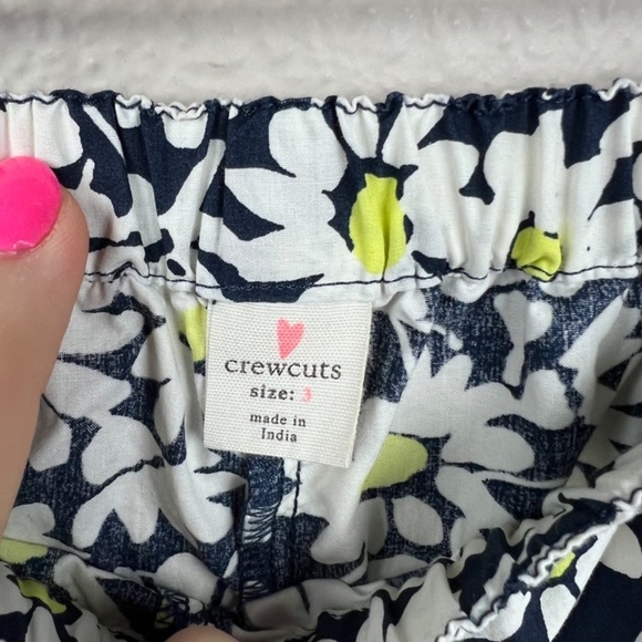Crewcuts by J. Crew Girls' Ruffle Poplin Short in Daisy Print Sz 3 - Picture 2 of 4